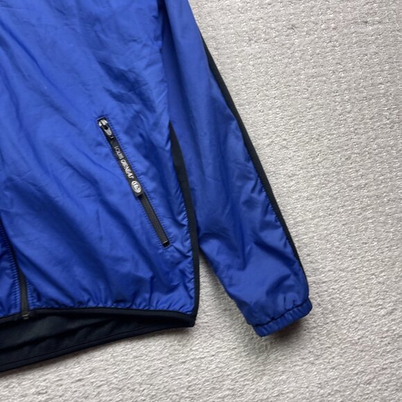 VTG Louis Garneau Windbreaker Jacket Fleece Lined Cycling / XC Ski Blue Men's S - Picture 3 of 12